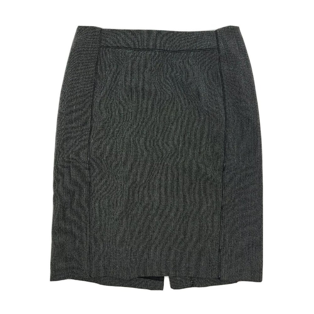 Worthington Skirt Womens Size 8P 8 Petite Solid‎ Gray Zip Back Pencil Career